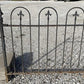 Wrought Iron Fence Panel, Architectural Salvage Grate, Garden Art, Vintage, U