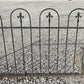 Wrought Iron Fence Panel, Architectural Salvage Grate, Garden Art, Vintage, U