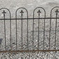 Wrought Iron Fence Panel, Architectural Salvage Grate, Garden Art, Vintage, V