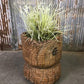 Rustic Wood Planter, Wood Stumps, Round Wooden Flower Pot, Natural Wood Decor, H