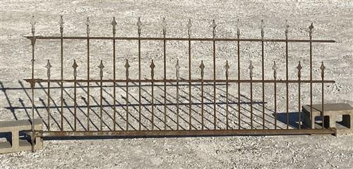 Wrought Iron Fence Panel, Architectural Salvage Grate, Garden Art, Vintage, Y