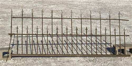 Wrought Iron Fence Panel, Architectural Salvage Grate, Garden Art, Vintage, A6