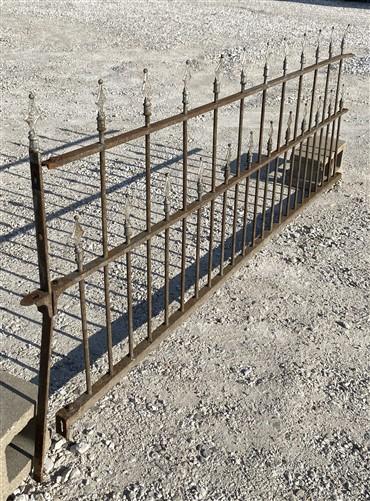 Wrought Iron Fence Panel, Architectural Salvage Grate, Garden Art, Vintage, A6