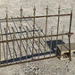 Wrought Iron Fence Panel, Architectural Salvage Grate, Garden Art, Vintage, A6