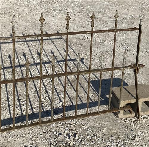 Wrought Iron Fence Panel, Architectural Salvage Grate, Garden Art, Vintage, A6