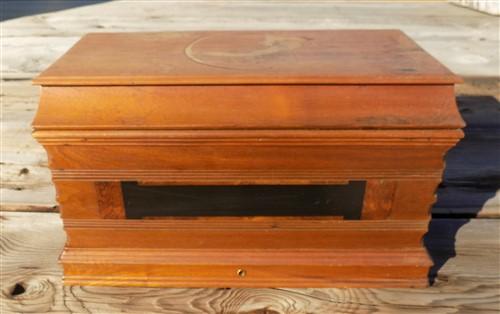 Treadle Sewing Machine Vintage Wooden Top Cover Coffin Case Lid Singer Part A1,