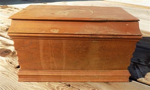 Treadle Sewing Machine Vintage Wooden Top Cover Coffin Case Lid Singer Part A1,