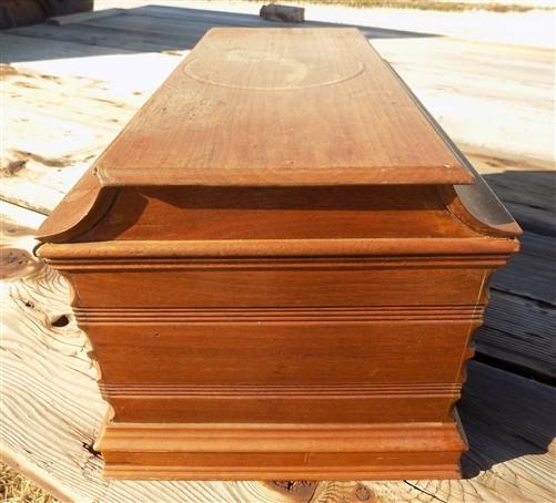 Treadle Sewing Machine Vintage Wooden Top Cover Coffin Case Lid Singer Part A1,