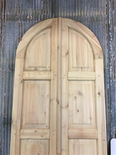 Arched French Double Doors (36x96.5) Panel Doors, European Styled Doors M4