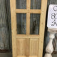 Arched French Single Door (24x80.75) 6 Pane Glass Door European Styled Q3