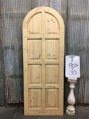 Arched French Single Door (30x80.5) Panel Door, European Styled Door T1