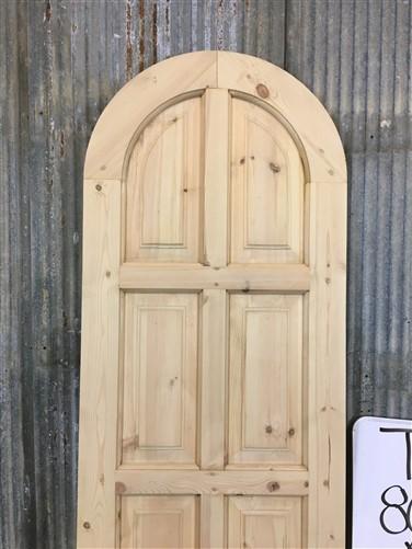 Arched French Single Door (24x80.5) Panel Door, European Styled Door T3