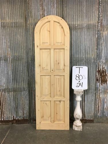 Arched French Single Door (24x80.5) Panel Door, European Styled Door T3