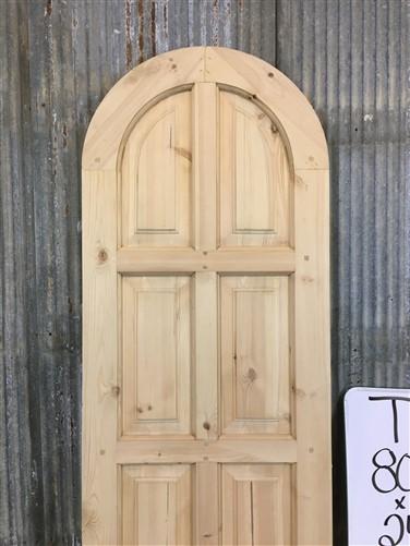 Arched French Single Door (24x80.5) Panel Door, European Styled Door T3