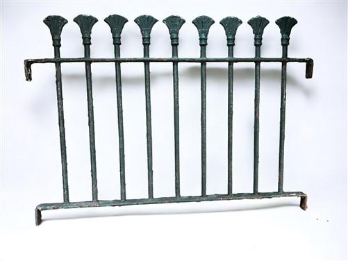 Wrought Iron Fence Panel, Architectural Salvage Grate, Garden Art, Vintage, A17