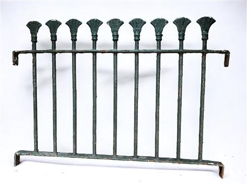 Wrought Iron Fence Panel, Architectural Salvage Grate, Garden Art, Vintage, A17