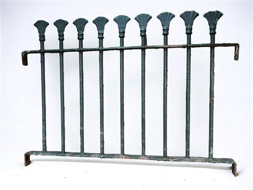 Wrought Iron Fence Panel, Architectural Salvage Grate, Garden Art, Vintage, A17