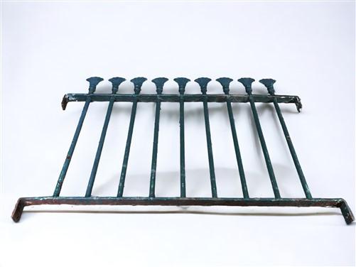 Wrought Iron Fence Panel, Architectural Salvage Grate, Garden Art, Vintage, A17