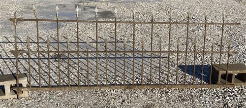 Wrought Iron Fence Panel, Architectural Salvage Grate, Garden Art, Vintage, A12
