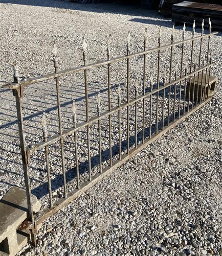 Wrought Iron Fence Panel, Architectural Salvage Grate, Garden Art, Vintage, A14