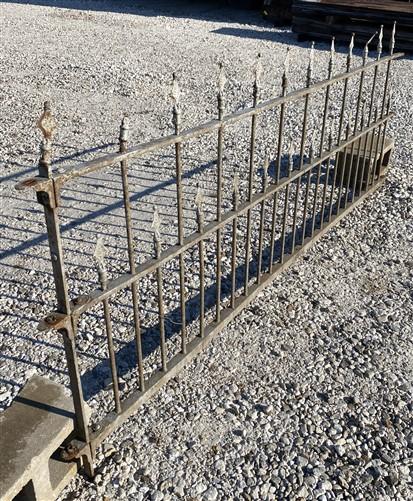 Wrought Iron Fence Panel, Architectural Salvage Grate, Garden Art, Vintage, A16