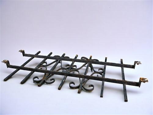 Wrought Iron Fence Panel, Architectural Salvage Grate, Garden Art, Vintage, A33