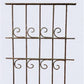 Wrought Iron Fence Panel, Architectural Salvage Grate, Garden Art, Vintage, A35