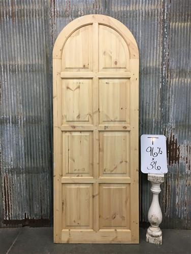 Arched French Single Door (36x96.5) Panel Door, European Styled Door T4