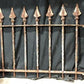 Wrought Iron Fence Panel, Architectural Salvage Grate, Garden Art, Vintage, A22