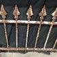 Wrought Iron Fence Panel, Architectural Salvage Grate, Garden Art, Vintage, A22