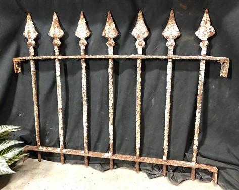 Wrought Iron Fence Panel, Architectural Salvage Grate, Garden Art, Vintage, A22