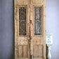 Antique French Double Doors (47x101) Iron Wood Doors, European Doors D265