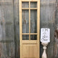 French Single Door (24x80.5) 6 Pane Glass Door European Styled FM7