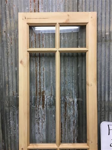 French Single Door (24x80.5) 6 Pane Glass Door European Styled FM7