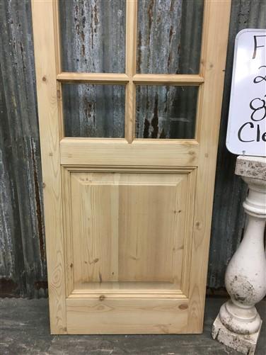 French Single Door (24x80.5) 6 Pane Glass Door European Styled FM7