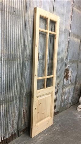 French Single Door (24x80.5) 6 Pane Glass Door European Styled FM7