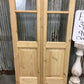 French Double Door (32x96) 4 Pane Glass Door European Styled EM7