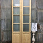 French Double Door (36x96.5) 4 Pane Frosted Glass Door European Styled EM12