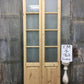 French Double Door (36x96.5) 4 Pane Frosted Glass Door European Styled EM12