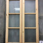 French Double Door (36x96.5) 4 Pane Frosted Glass Door European Styled EM12