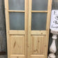 French Double Door (36x96.5) 4 Pane Frosted Glass Door European Styled EM12