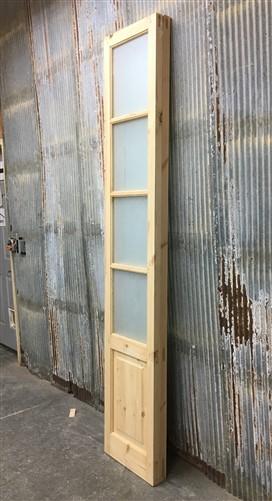 French Double Door (36x96.5) 4 Pane Frosted Glass Door European Styled EM12