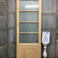 French Single Door (36x96.5) 4 Pane Frosted Glass Door European Styled FM16