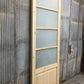 French Single Door (36x96.5) 4 Pane Frosted Glass Door European Styled FM16