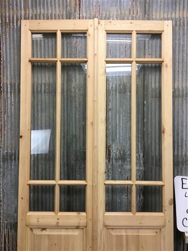 French Double Door (48x96.5) 6 Pane Glass Door European Styled EM32