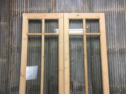 French Double Door (48x96.5) 6 Pane Glass Door European Styled EM32