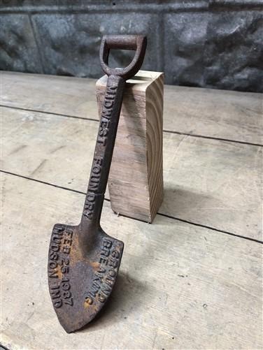 1987 Midwest Foundry Ground Breaking Ceremony Shovel, Hudson Indiana, A,