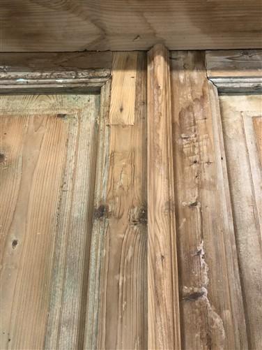 Antique Encased French Double Doors (44x92.5) European Panel Doors With Jamb S25