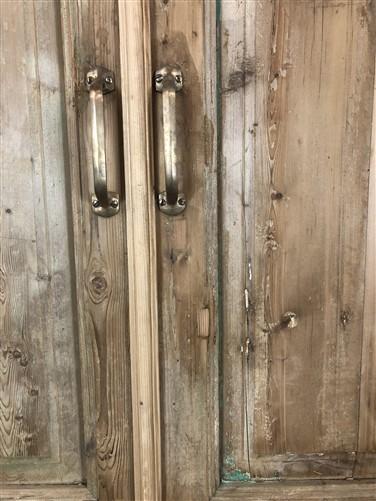 Antique Encased French Double Doors (44x92.5) European Panel Doors With Jamb S25