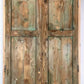 Antique Encased French Double Doors (44x92.5) European Panel Doors With Jamb S25